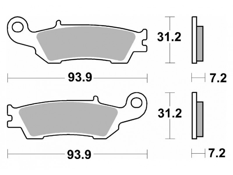Гальмівні колодки SBS Comp Brake Pads, Carbon 840CS